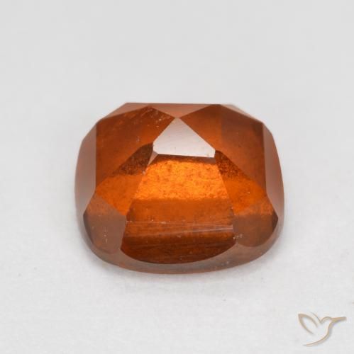 Grenat Hessonite Ambre orange naturelle Coussin, 1.96 ct, VS-SI