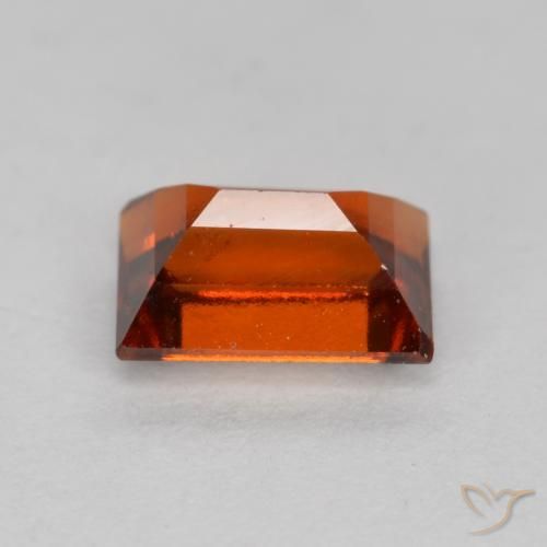 Grenat Hessonite Orange foncé naturelle Baquette, 1.07 ct, VS