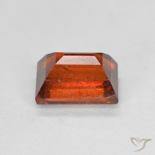 Grenat Hessonite Orange foncé naturelle Baquette, 1.02 ct, VS