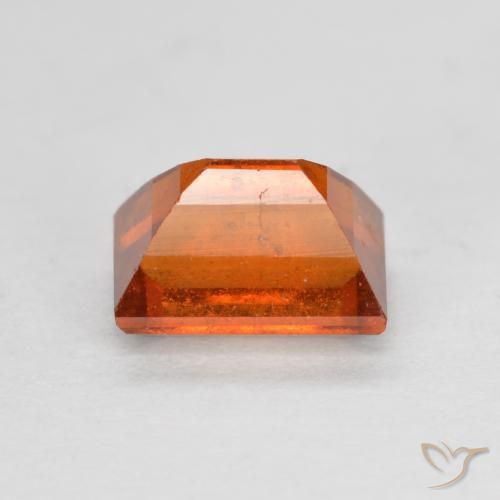 Grenat Hessonite Orange feu naturelle Baquette, 1.07 ct, VS-SI
