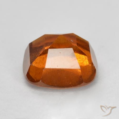 Grenat Hessonite Orange foncé naturelle Coussin, 2.06 ct, VS-SI