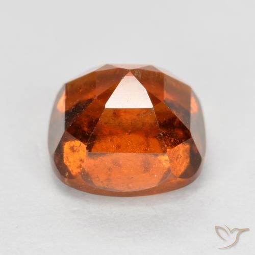 Grenat Hessonite Orange rougeâtre naturelle Coussin, 2.05 ct, VS-SI