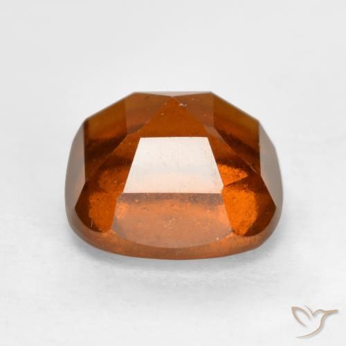 Grenat Hessonite Orange feu naturelle Coussin, 2.12 ct, VS-SI