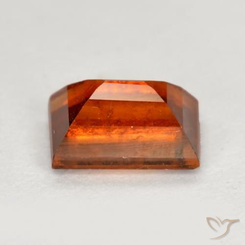 Grenat Hessonite Orange rougeâtre naturelle Baquette, 1.09 ct, VS