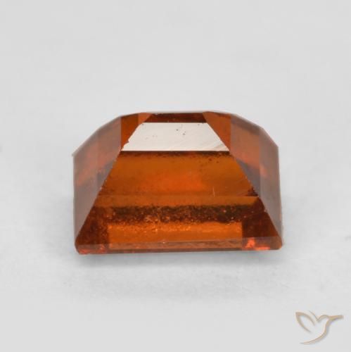 Grenat Hessonite Ambre orange naturelle Baquette, 1.02 ct, VS