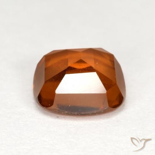Grenat Hessonite Orange foncé naturelle Coussin, 1.78 ct, VS