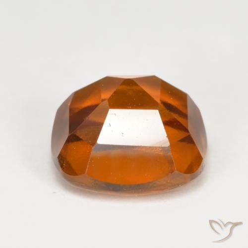 Grenat Hessonite Orange foncé naturelle Coussin, 2.20 ct, VS