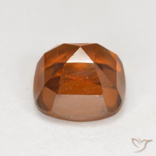 Grenat Hessonite Ambre orange naturelle Coussin, 2.17 ct, VVS-VS
