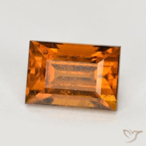 Grenat Hessonite Orange moyen-foncé naturelle Baquette, 1.36 ct, VS