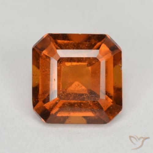 Grenat Hessonite Orange moyen-foncé naturelle Octogone / coupe Émeraude, 1.33 ct, VS-SI