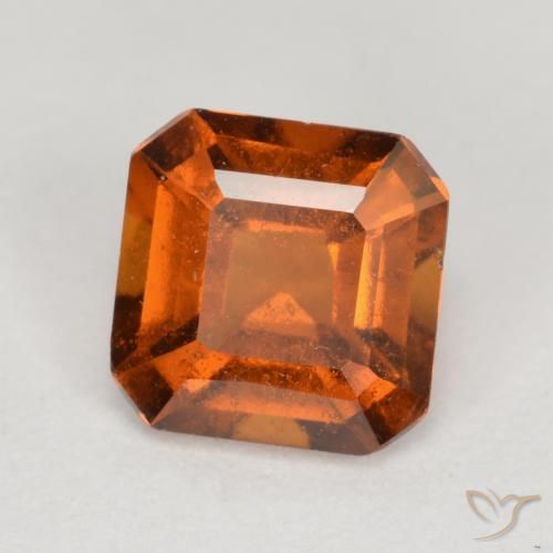 Grenat Hessonite Orange moyen-foncé naturelle Octogone / coupe Émeraude, 1.33 ct, VS-SI