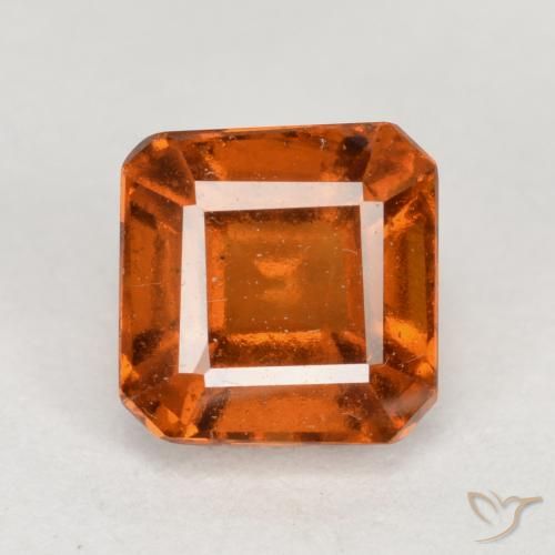 Grenat Hessonite Orange moyen-foncé naturelle Octogone / coupe Émeraude, 1.69 ct, VS-SI