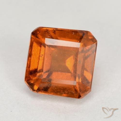 Grenat Hessonite Orange moyen-foncé naturelle Octogone / coupe Émeraude, 1.69 ct, VS-SI