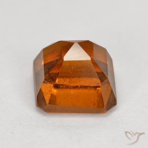 Grenat Hessonite Orange moyen-foncé naturelle Octogone / coupe Émeraude, 1.69 ct, VS-SI