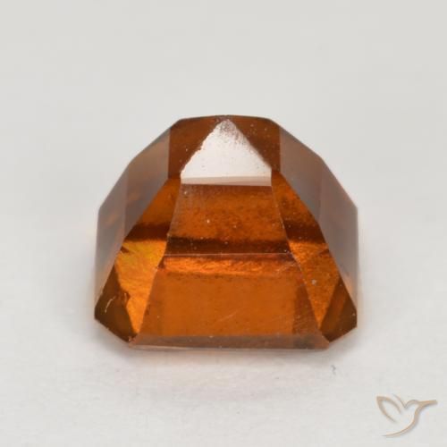 Grenat Hessonite Orange moyen-foncé naturelle Octogone / coupe Émeraude, 1.51 ct, VS