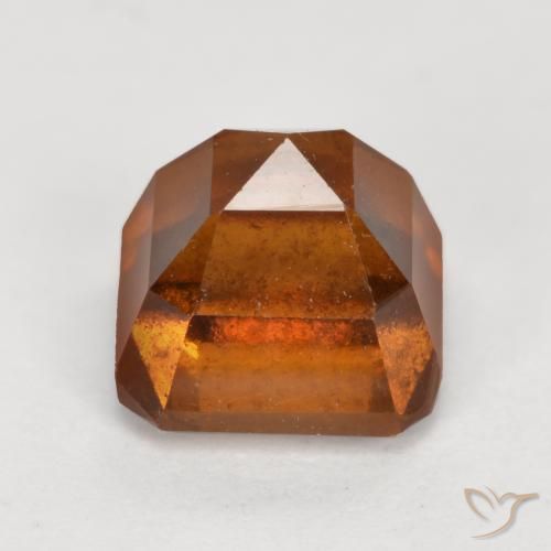 Grenat Hessonite Orange moyen-foncé naturelle Octogone / coupe Émeraude, 1.84 ct, SI