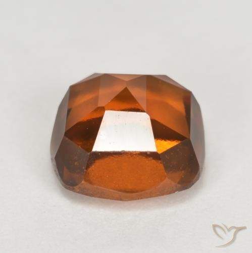 Grenat Hessonite Orange foncé naturelle Coussin, 2.40 ct, VVS-VS