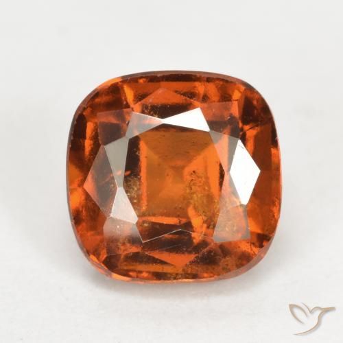 2.42ct Naturel Orange feu Grenat Hessonite, Coussin, VS-SI