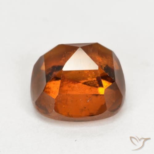 Grenat Hessonite Orange feu naturelle Coussin, 2.42 ct, VS-SI