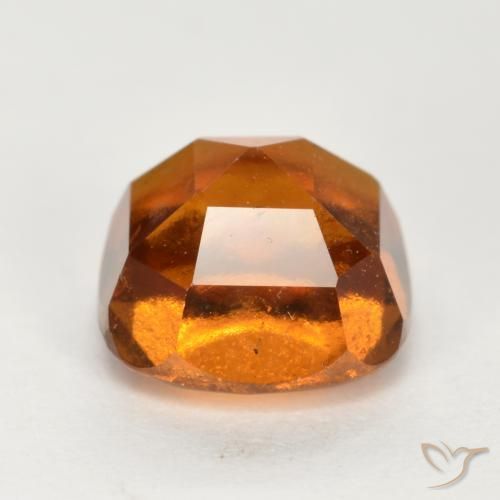 Grenat Hessonite Orange moyen-foncé naturelle Coussin, 2.50 ct, VS-SI
