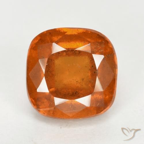 Grenat Hessonite Orange moyen naturelle Coussin, 2.55 ct, VS-SI