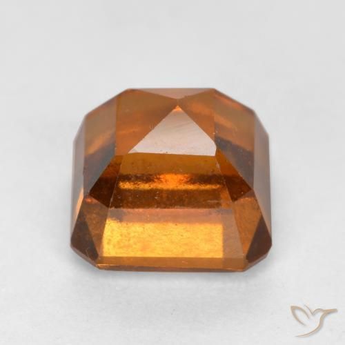 Grenat Hessonite Orange foncé naturelle Octogone / coupe Émeraude, 1.87 ct, VS