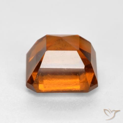 Grenat Hessonite Orange moyen-foncé naturelle Octogone / coupe Émeraude, 1.66 ct, VS-SI