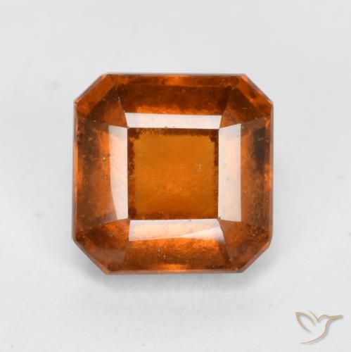 1.40ct Naturel Orange moyen-foncé Grenat Hessonite, Taille émeraude, VS-SI