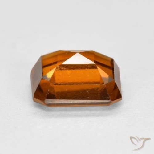 Grenat Hessonite Orange moyen-foncé naturelle Octogone / coupe Émeraude, 1.25 ct, VS