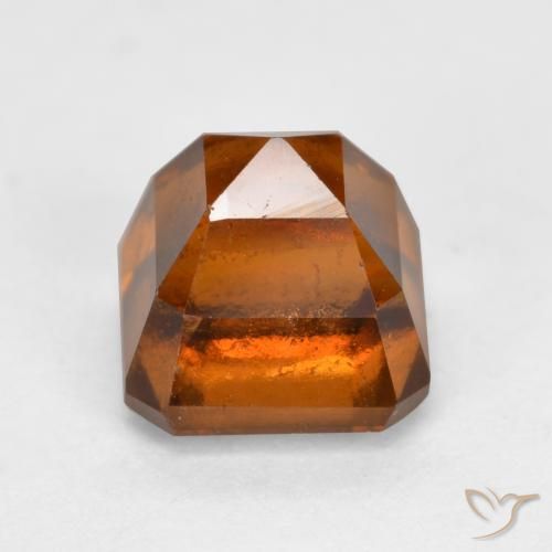 Grenat Hessonite Orange moyen-foncé naturelle Octogone / coupe Émeraude, 2.17 ct, VS-SI