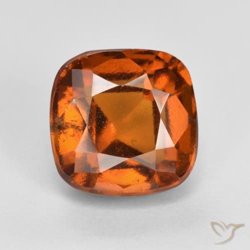 Grenat Hessonite Orange moyen-foncé naturelle Coussin, 2.46 ct, VS-SI