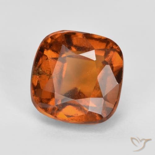 Grenat Hessonite Orange moyen-foncé naturelle Coussin, 2.46 ct, VS-SI