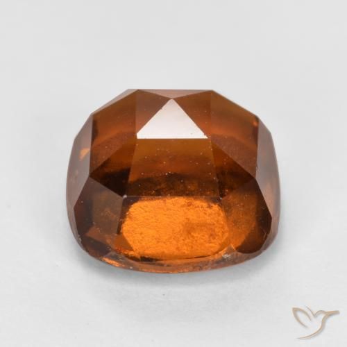 Grenat Hessonite Orange rougeâtre naturelle Coussin, 2.34 ct, VS-SI
