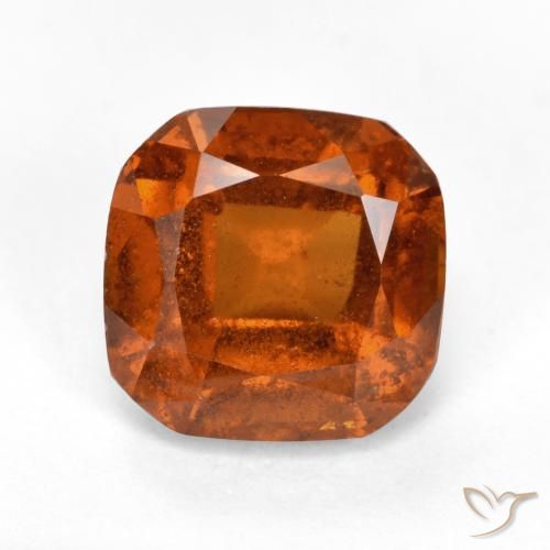 Grenat Hessonite Orange rougeâtre naturelle Octogone / coupe Émeraude, 2.03 ct, VS-SI