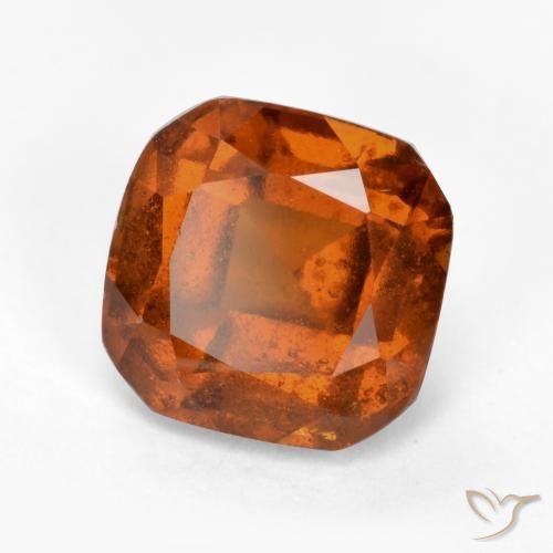 Grenat Hessonite Orange rougeâtre naturelle Octogone / coupe Émeraude, 2.03 ct, VS-SI