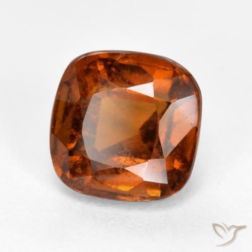 Grenat Hessonite Ambre orange naturelle Coussin, 2.43 ct, VS-SI