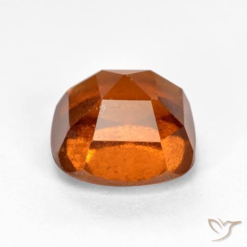 Grenat Hessonite Ambre orange naturelle Coussin, 2.33 ct, SI