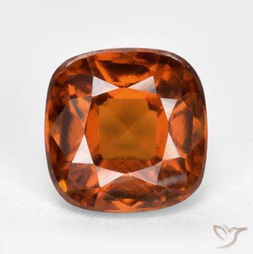 2.36ct Naturel Orange moyen Grenat Hessonite, Coussin, VS-SI