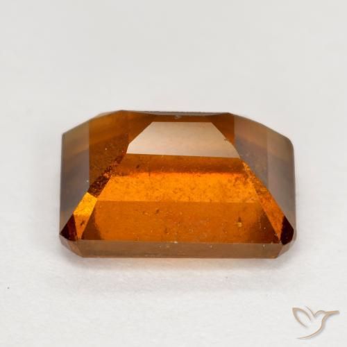 Grenat Hessonite Orange moyen naturelle Octogone / coupe Émeraude, 2.13 ct, VS-SI