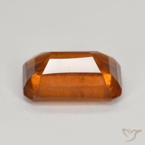 Grenat Hessonite Orange moyen-foncé naturelle Octogone / coupe Émeraude, 2.08 ct, VS-SI