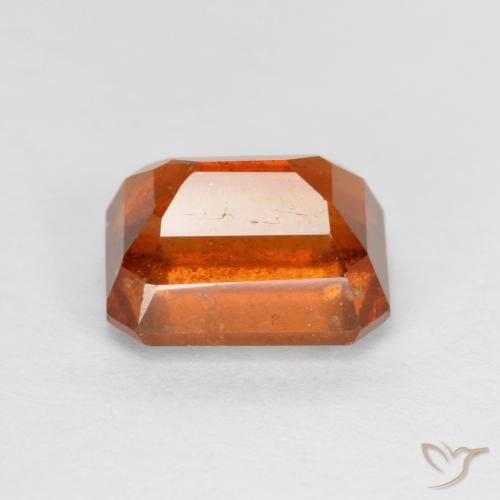Grenat Hessonite Orange moyen naturelle Octogone / coupe Émeraude, 2.55 ct, SI