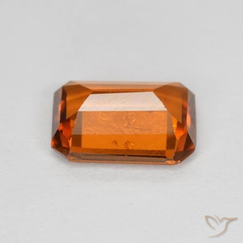 Grenat Hessonite Orange moyen naturelle Octogone / coupe Émeraude, 1.92 ct, VS-SI