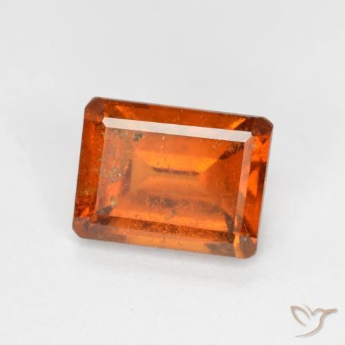 Grenat Hessonite Orange moyen naturelle Octogone / coupe Émeraude, 1.98 ct, SI