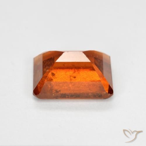 Grenat Hessonite Orange moyen naturelle Octogone / coupe Émeraude, 1.98 ct, SI