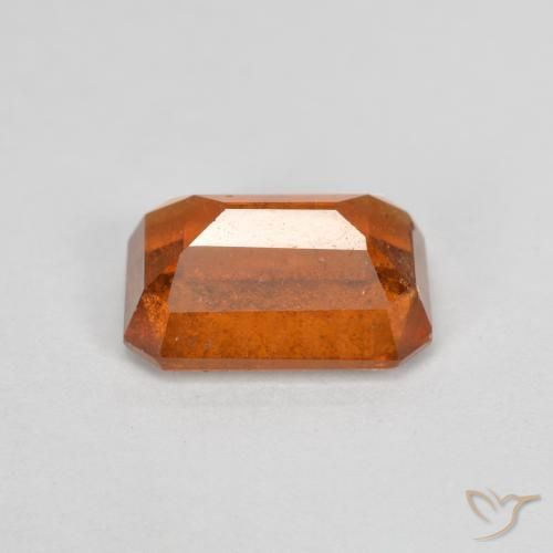 Grenat Hessonite Orange moyen naturelle Octogone / coupe Émeraude, 2.38 ct, SI