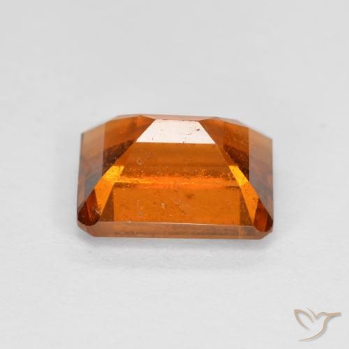 Grenat Hessonite Orange foncé naturelle Octogone / coupe Émeraude, 2.27 ct, SI