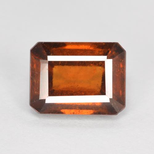 Grenat Hessonite Orange foncé naturelle Taille émeraude, 2.10 ct, VS-SI