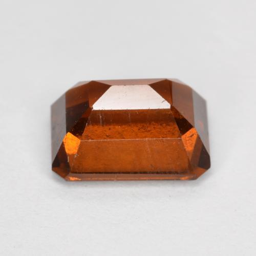 Grenat Hessonite Orange foncé naturelle Taille émeraude, 2.10 ct, VS-SI