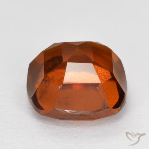 Grenat Hessonite Orange foncé naturelle Coussin, 2.31 ct, VS