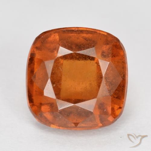 2.23ct Naturel Orange moyen Grenat Hessonite, Coussin, VS-SI